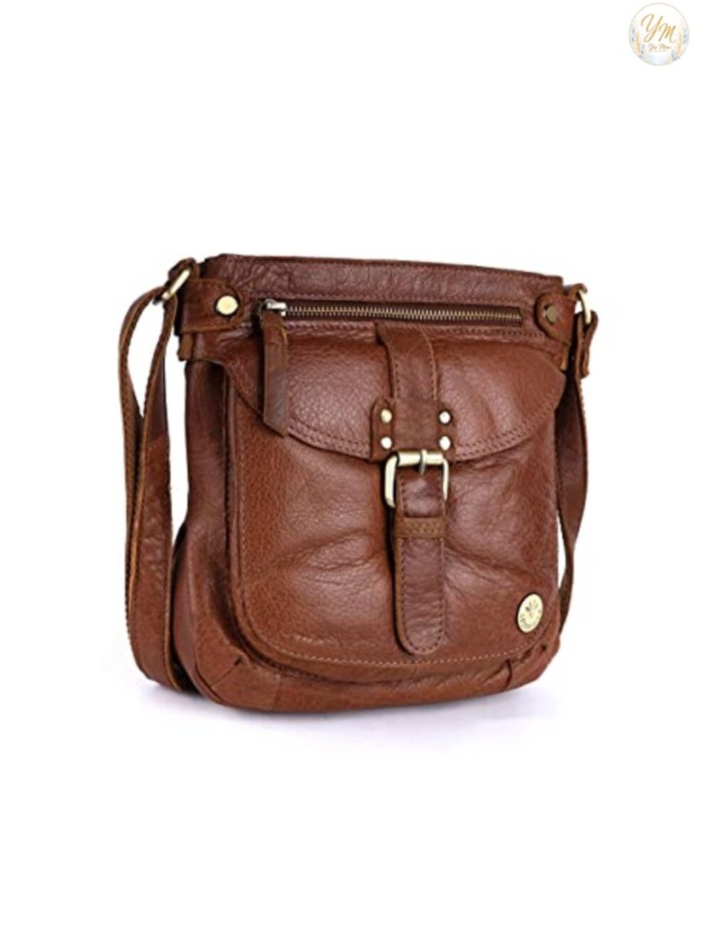 Genuine Leather Crossbody Bag Satchel Adjustable Strap for Women